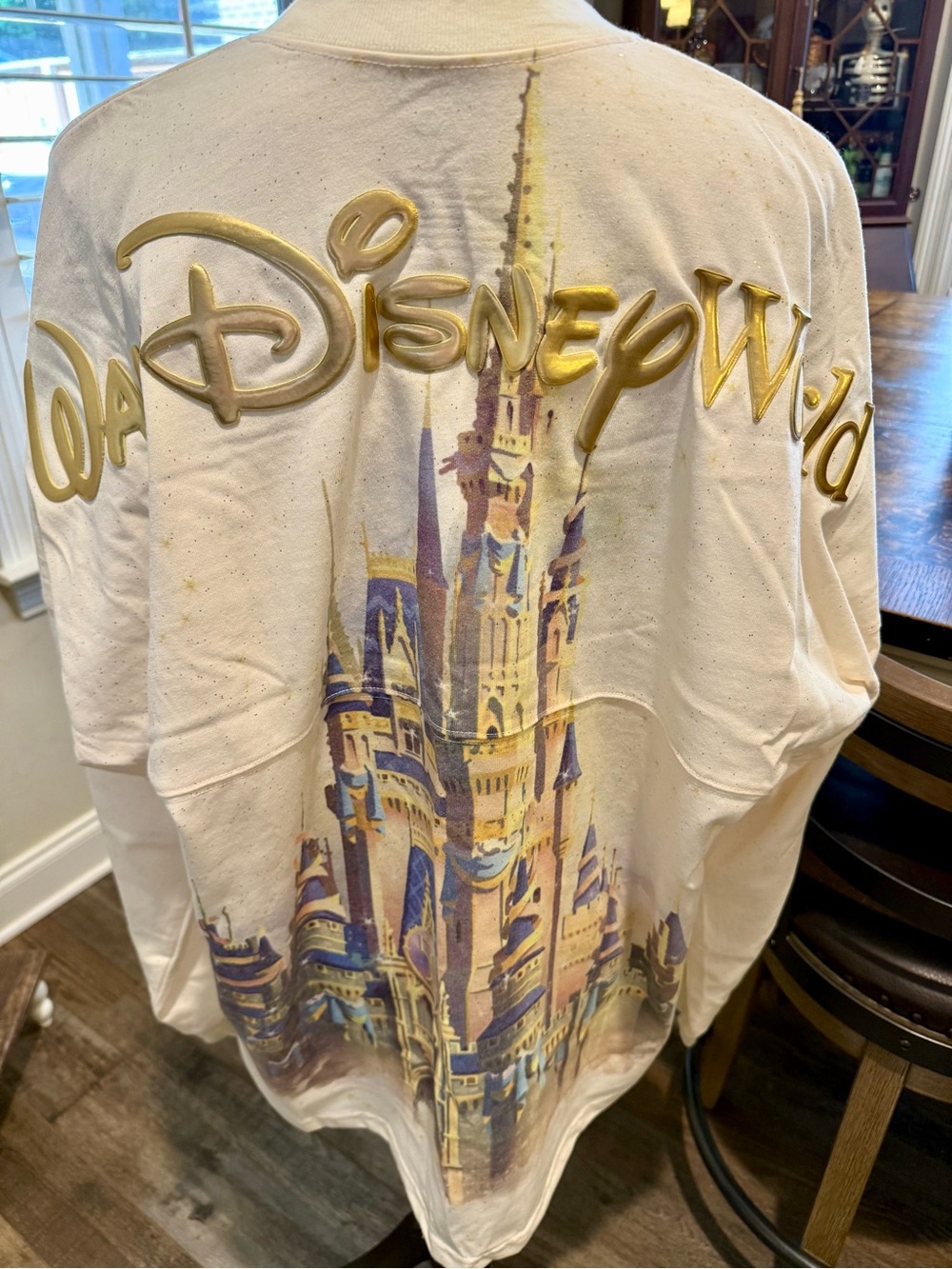 Disney Parks WDW 50th Birthday Unisex Spirit Jersey w/GLITTER